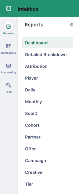 New Nav Left Side with Dashboard