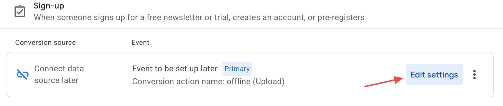 Google Manage Conversion Action Google Manage Conversion Action