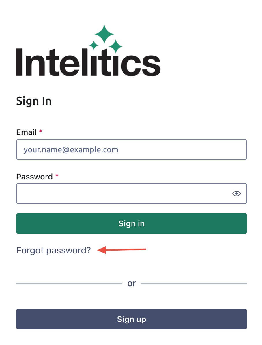 Partner Password Reset